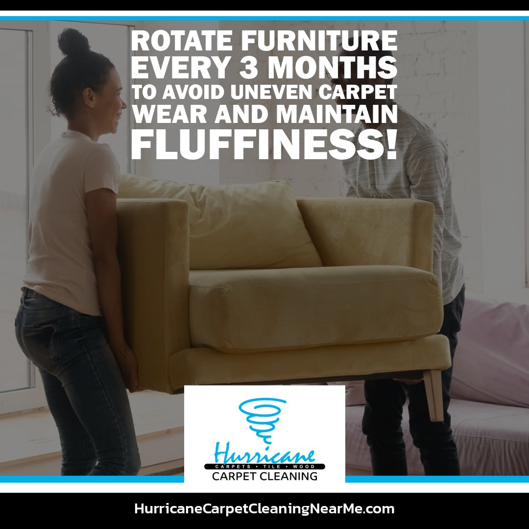hurricanecarpet's tweet image. 🧽 Rotate furniture every 3 months to avoid uneven carpet wear and maintain fluffiness!

The Best Carpet Cleaning in Ypsilanti, MI: hurricanecarpetcleaningnearme.com

🌟 Keep your floors balanced for lasting beauty.

#CarpetTips #HomeMaintenance #YpsilantiLiving ...
