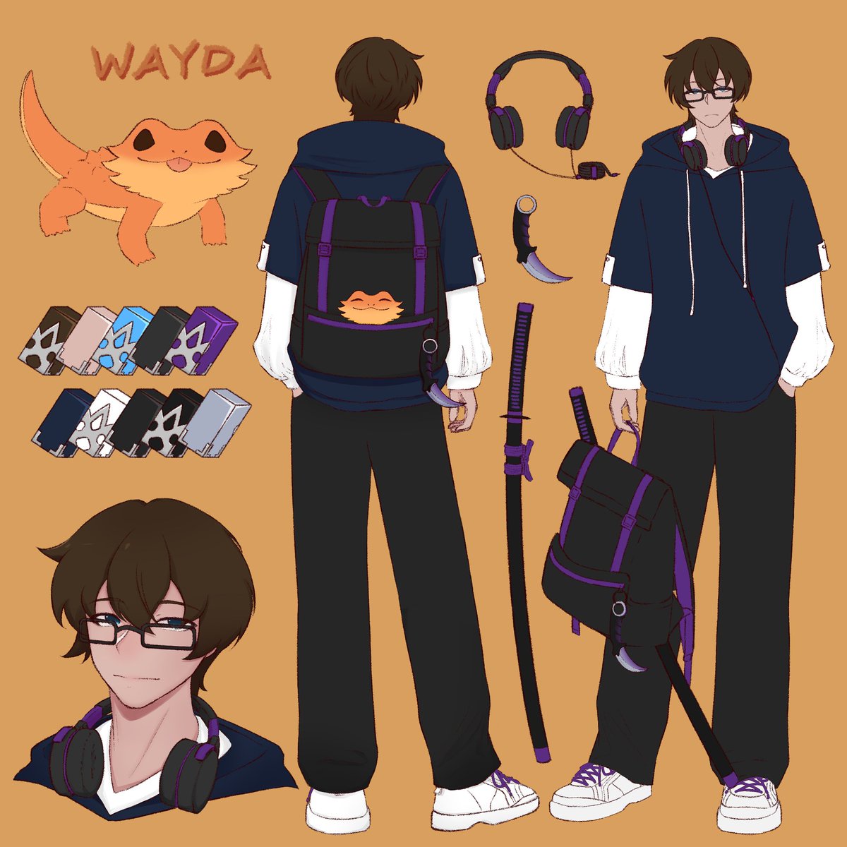 CozyDrey's tweet photo. Finished a character sheet for @/xWaydaMinute recently! https://t.co/U0WX2GnBv6