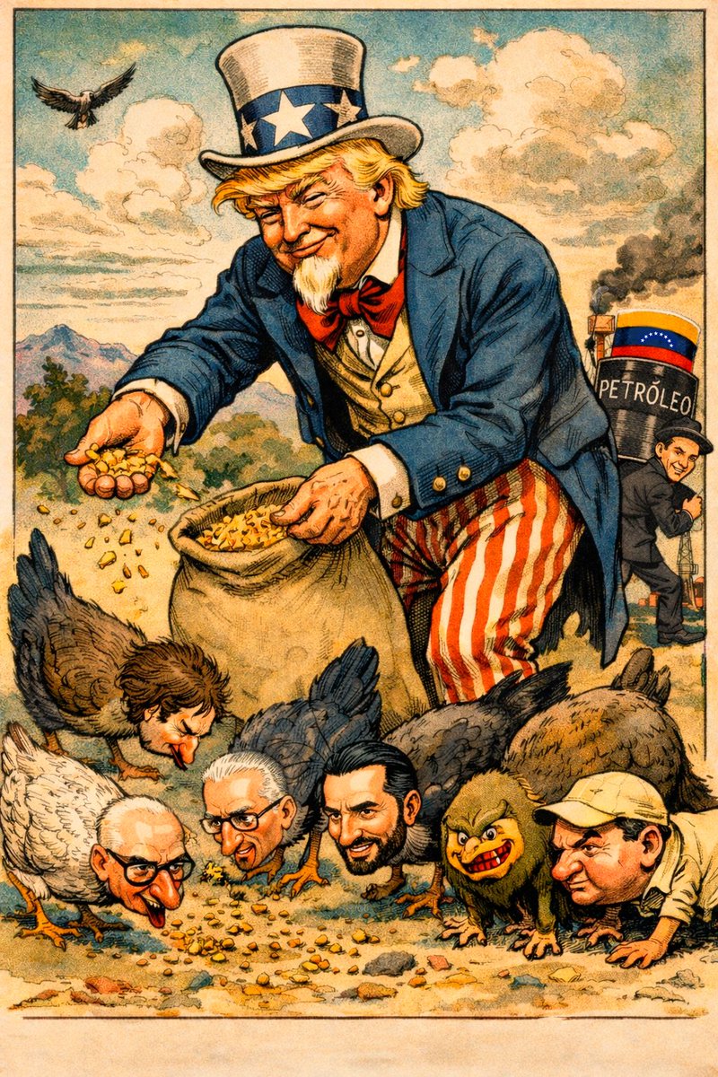 manuelhborbolla's tweet photo. Andan muy sueltos los bots y los alienados al imperialismo gringo, tratando de justificar la barbarie de Donald Trump y sus huestes fascistas en contra de Venezuela.

Solo la ESCORIA podría aplaudir algo como lo que el imperio hizo contra Venezuela. O los maiceados por Trump. https://t.co/VxkVcVmtuW