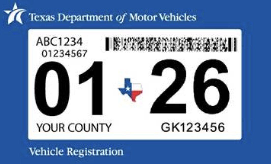 Comalcountytax's tweet photo. If your sticker indicates January, it is time for renewal. https://t.co/fro0ix6vKi