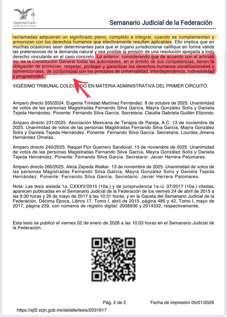 Disciplinaristas, administrativistas y Fiscalistas!!! Tenemos que celebrar esta tesis publicada el 2 de enero de este 2026!! 👏🏻👏🏻👏🏻

Acertadamente los Colegiados señalan que el análisis de las autoridades jurisdiccionales TFJA y TJAE no solamente deben checar la legalidad de las