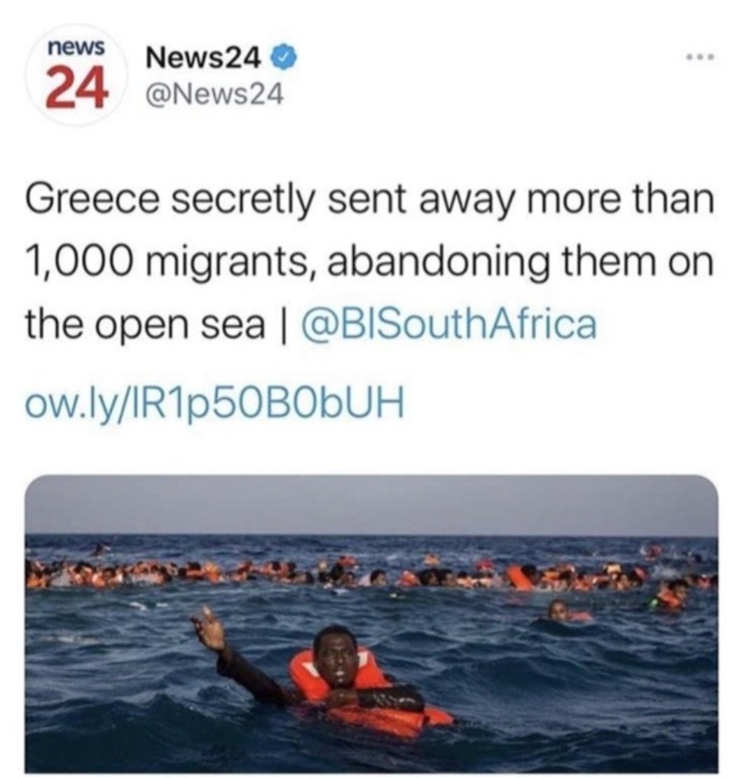 sankofa360's tweet image. I just remembered this incident that took place in 2020. Till date, the African Union has not issued a statement. 

The Government of Greece took over 1074 immigrants, mostly Africans  to sea and abandoned them. According to some of the survivors, Greek  officials also deflected…
