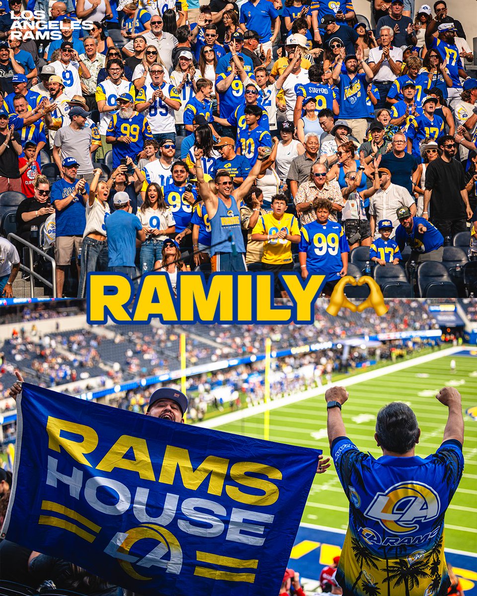 RamsNFL's tweet image. Rams Fam, we need you to keep the energy going! 🗣️