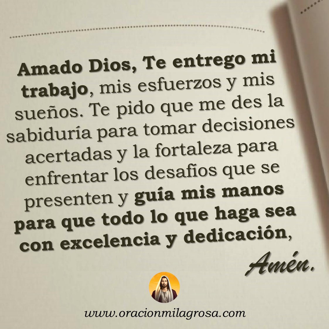 oracion_milagro's tweet photo. ORACIÓN PARA TENER ÉXITO EN MI TRABAJO: Haz esta oración para pedirle a DIOS que sea apoyándote en tu trabajo y actividades cotidianas, que te impulse y te permita llenar tu vida de triunfos y prosperidad. Confía, Dios te ayudará.

Haz esta oración en: https://t.co/xNJc6nDr3Y ✨