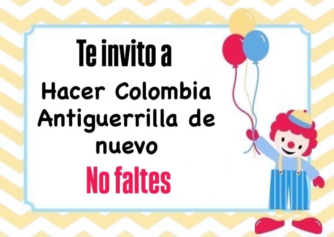 MakeColAntAgain's tweet image. ¡No faltes!