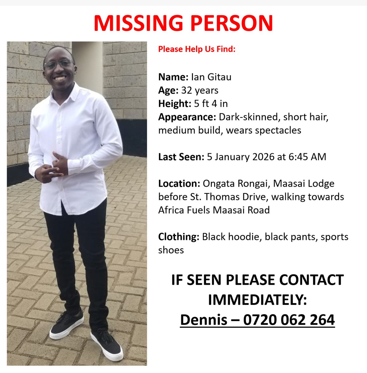 Please help us find him...