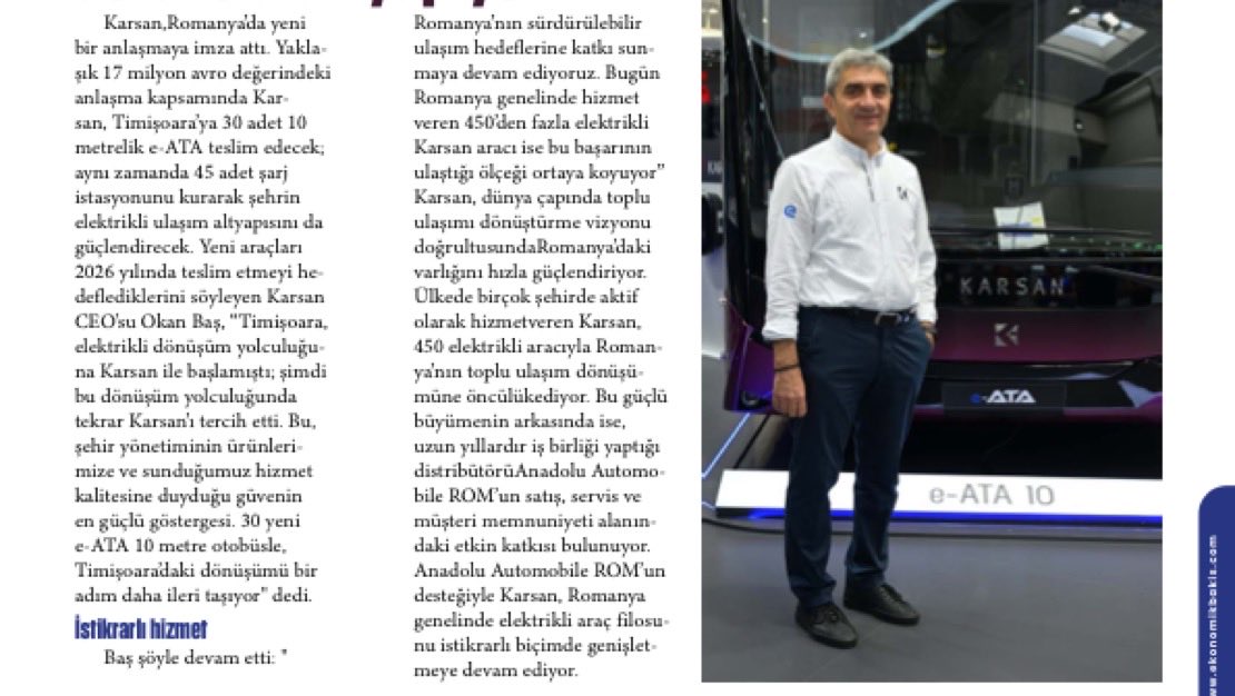 📍Karsan Romanya’da ATAK üstüne atak yapıyor. #karsn