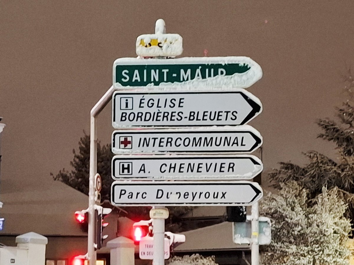 Créteil, lundi 5 janvier 2026. #neige