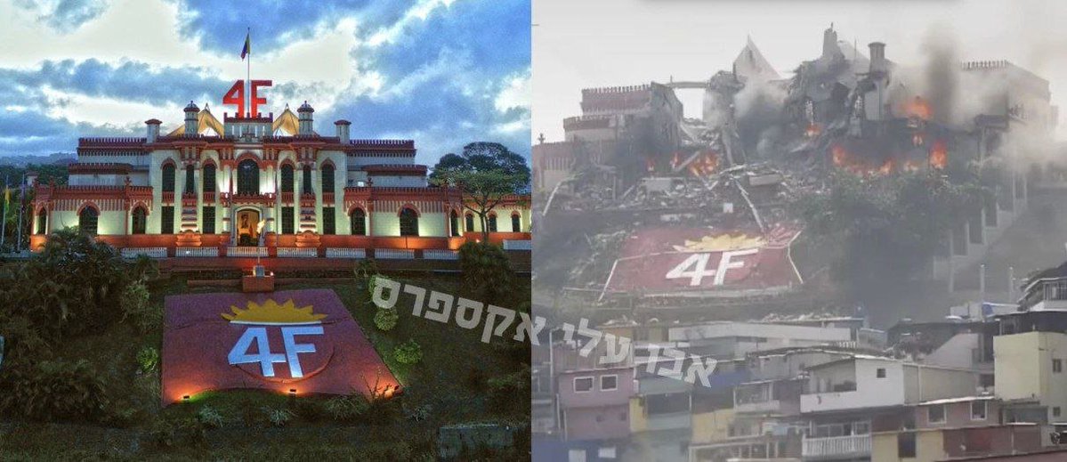 isaacrrr7's tweet image. La tumba de Hugo Chávez en Venezuela antes y después de la operación de Estados Unidos...