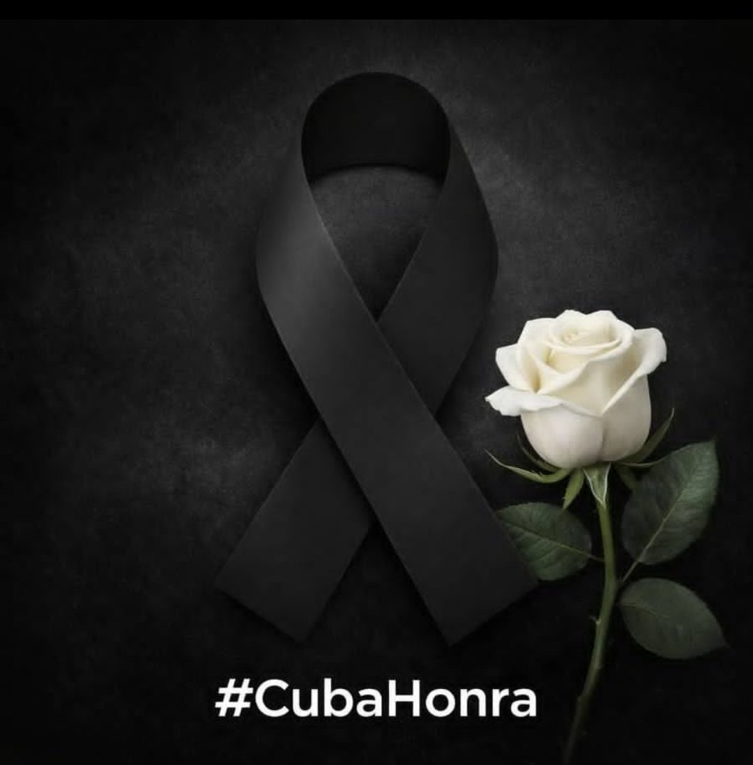 #HonorYGloria para nuestros hermanos caídos en el cumplimiento del deber. #CubaDeLuto 
<a href="/cubacooperaven/">Brigada Médica Cubana en Venezuela</a> <a href="/BrunoRguezP/">Bruno Rodríguez P</a> <a href="/CubaMINREX/">Cancillería de Cuba</a> <a href="/DrRobertoMOjeda/">Dr. Roberto Morales Ojeda</a> <a href="/GretzaP/">Gretza Sánchez Padrón</a> <a href="/japortalmiranda/">José Angel Portal Miranda</a> <a href="/MINSAPCuba/">Ministerio de Salud Pública de Cuba</a> <a href="/MilaxyA/">Milaxy Yanet Sánchez Armas</a> <a href="/MMarreroCruz/">Manuel Marrero Cruz</a> <a href="/SMC_SaludCuba/">Servicios Médicos Cubanos</a> <a href="/SMCUCCM/">SMC UCCM</a> <a href="/SuselyMorfaG/">Susely Morfa González</a> <a href="/TaniaMCruzHdez/">Dra.Tania Margarita Cruz Hernández</a> <a href="/DrReinol/">Dr.C. Reinol Delfin García Moreiro</a>