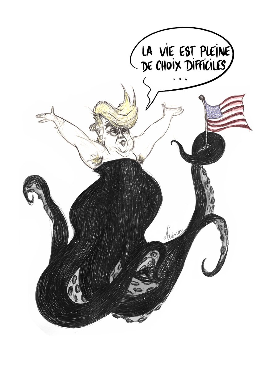alienor_meyer's tweet photo. Les choix difficiles 🇺🇸 #trump #dessindujour #Imperialism https://t.co/F8ICkg845Q