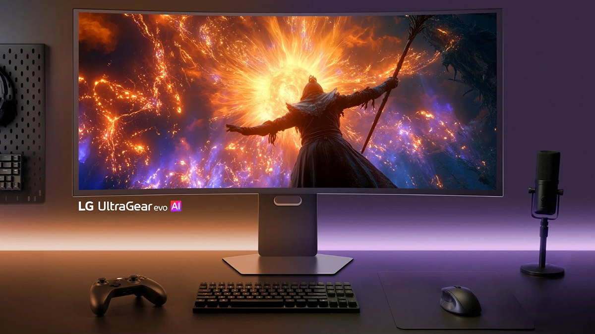 GuysGab's tweet image. LG's UltraGear Evo gaming monitors bring AI-powered 5K gaming to CES 2026 guysgab.com/lg-ultragear-e…