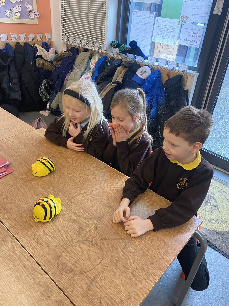 EastfieldPSHull's tweet image. #2MS enjoyed giving instructions to the BeeBots in #epscomputing today