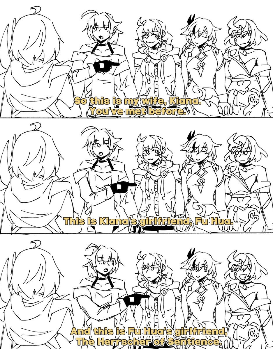 subspaceyapper's tweet image. i've been doodling dumb memes as i read through hi3 and posting them along with my live tweets on the butterfly site