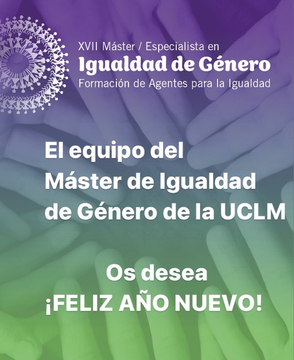 MIgualdadUCLM's tweet photo. ¡Feliz año nuevo! https://t.co/ntKR0gBAOp