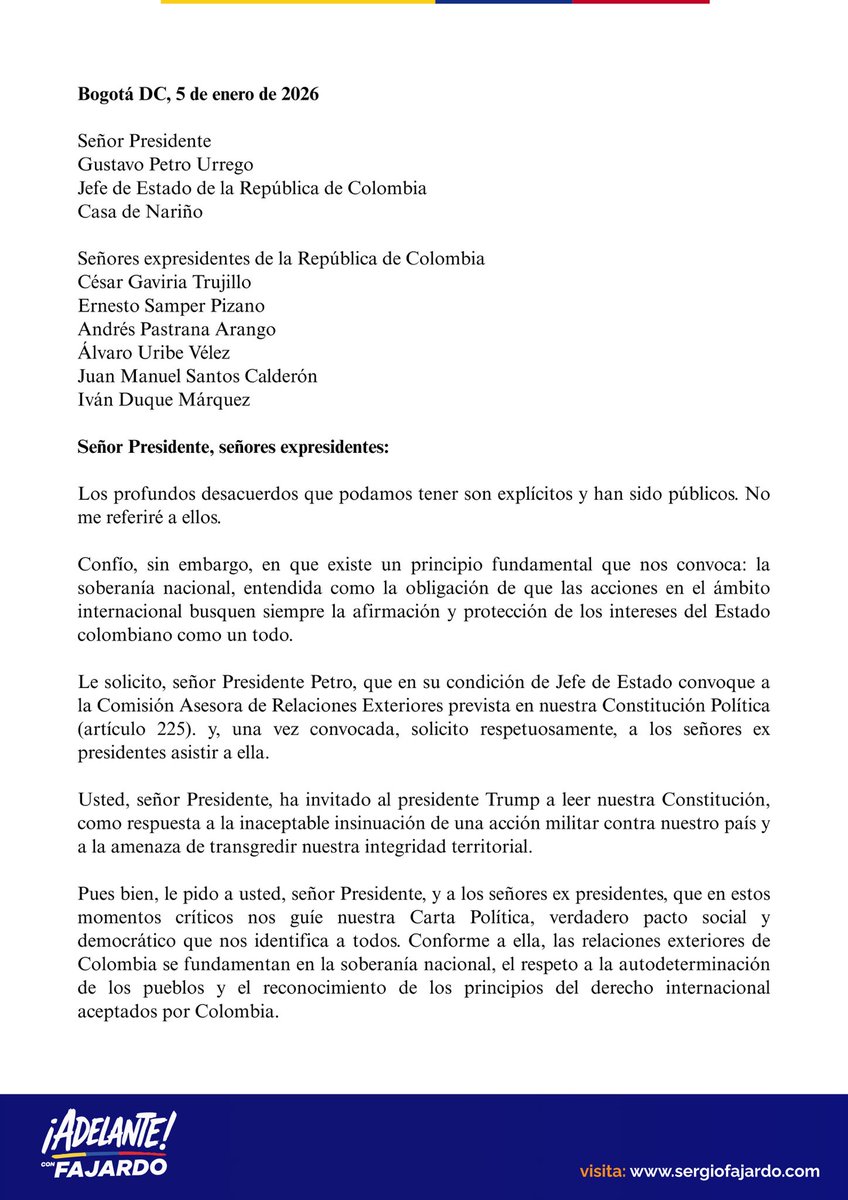 Sergio Fajardo tweet media