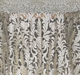 The holidays were lovely, but we're excited to be back creating event magic with gorgeous linens like our Lillian Gold! bit.ly/PartyTables 
(JB Marie Photography | heyor.ca/Uuc3kA) #WeddingLinens #WeddingDecor