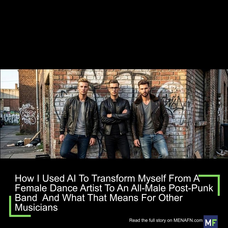 MENAFN's tweet image. How I Used AI To Transform Myself From A Female Dance Artist To An All-Male Post-Punk Band And What That Means For Other Musicians #Used #Transform #Myself #Female #Dance #Artist #All-Male #Post-Punk #Band #What #That #Means #Other #Musicians #Cinema… dlvr.it/TQ9b6M