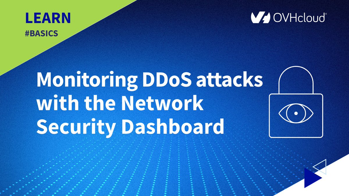 OVHcloud_US's tweet image. 🌤️#OVHcloudLearn: Monitoring DDoS Attacks 
#Basics 

Explore the Network Security Dashboard for an overview of DDoS countermeasures. Access traffic charts to visualize scrubbing center activity and enhance your service security. 

Learn more: ow.ly/VbQs50XSb1V