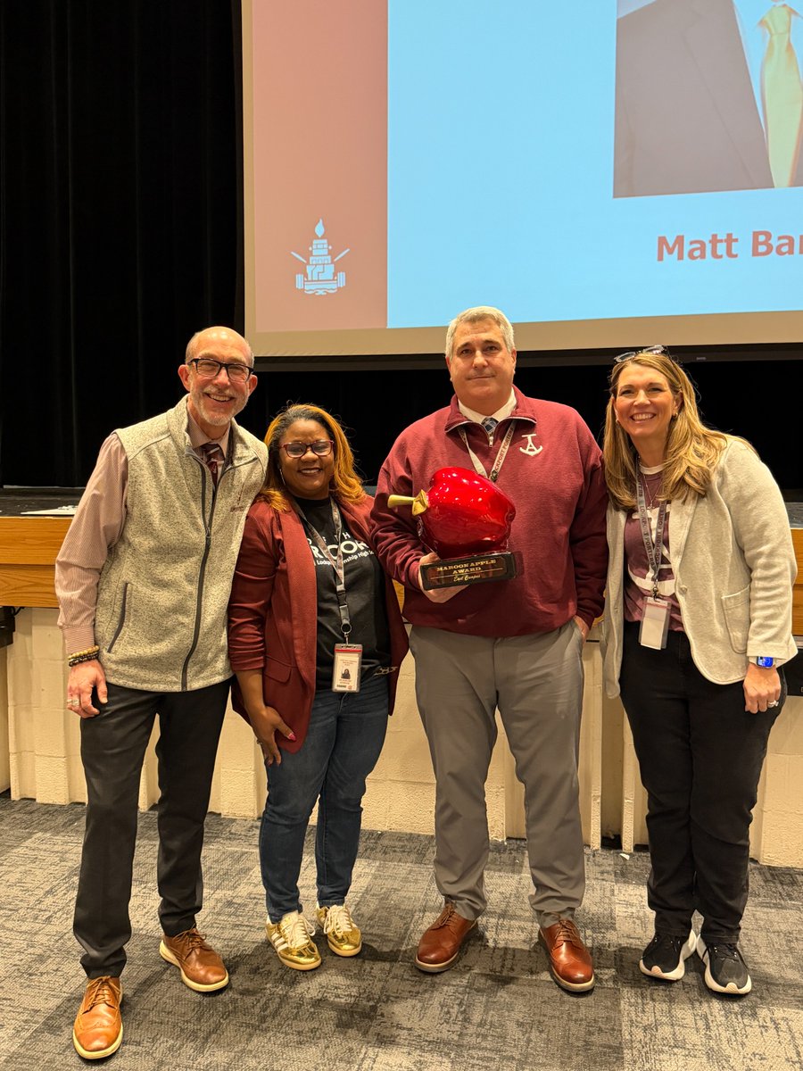 LockportHS205's tweet photo. The LTHS D205 Foundation is proud to sponsor the Maroon Apple 🍎 Award each semester. Congratulations to our 2025-2026 First Semester Maroon Apple Winners: Gina Kaluza and Matthew Bartley!
#PorterPride
#BestSelfBestWork
#TogetherWeSucceed
LTHS 205 Foundation https://t.co/pd3CHWloJF