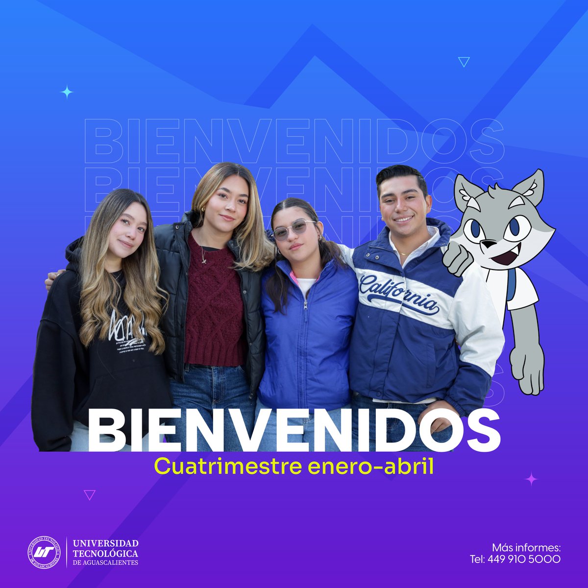 ¡Arrancamos cuatrimestre! 
Nuevas clases, nuevos retos y muchas historias por escribir.
Que este sea un periodo de crecimiento, aprendizaje y grandes logros.
¡Bienvenidas y bienvenidos!
#SomosLobos