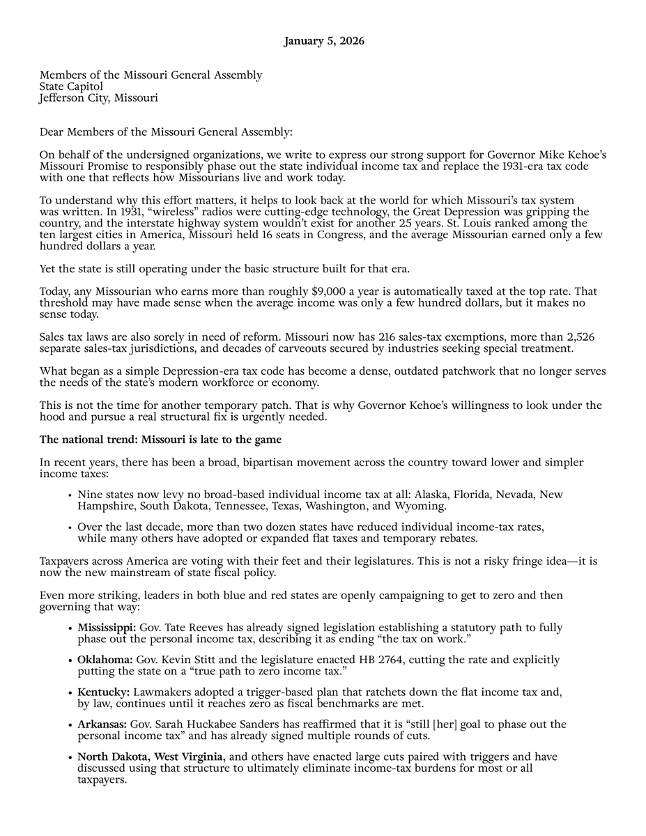 NTU's tweet image. Missouri has the chance to be the next great success story as a state that moved from a Depression-era tax structure to a 21st-century model that rewards work, attracts families and businesses, and provides sustainable revenue for core services.

ntu.org/publications/d…