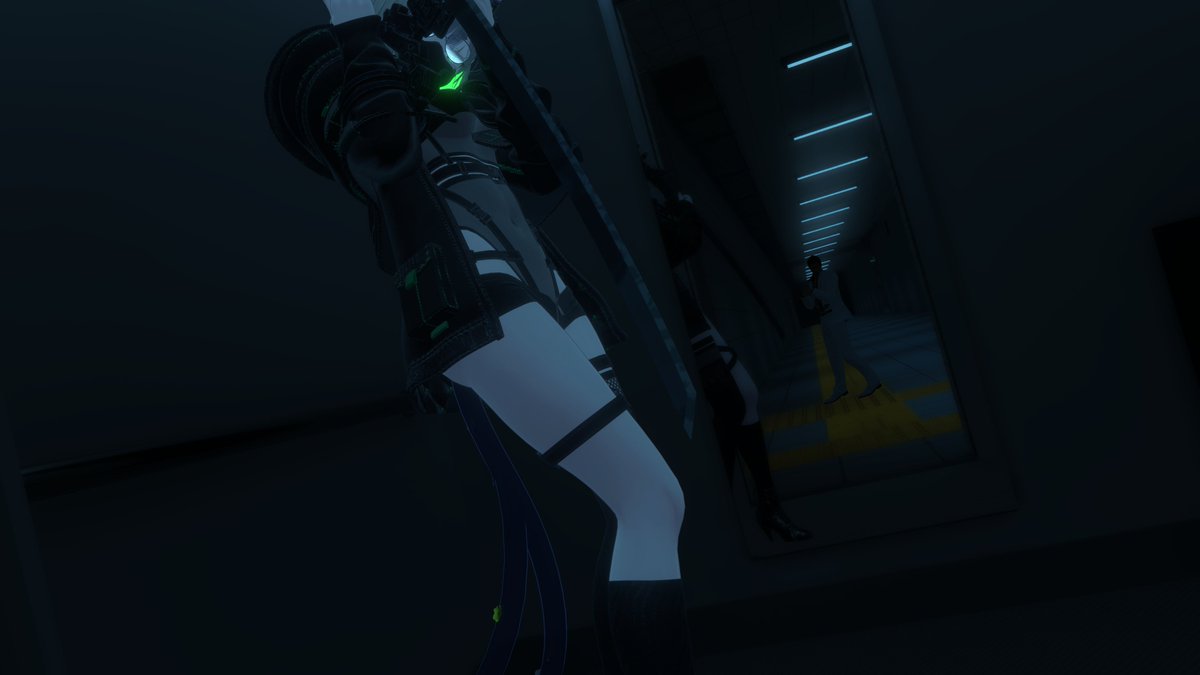 SoraKessho's tweet photo. Been hearing strange noises around here #vrchat #vrc #VRChatPhotography https://t.co/mXEqaY9WXB