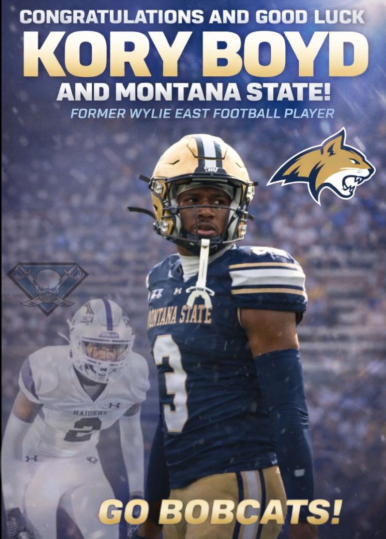 WERaiderFB's tweet image. Good luck to former Raider @kory2p in the NCAA FCS Championship tonight!

 - Montana State Bobcats vs Illinois State Redbirds
 - Today, January 5, 2026, at 7:30 PM ET on ESPN 

#RecruitDUBeast