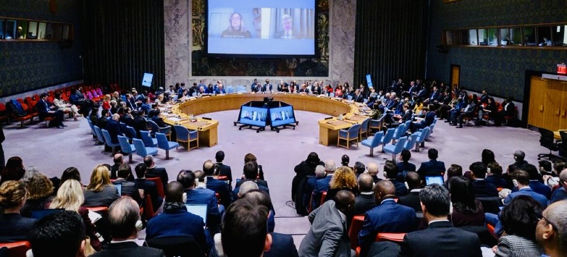 AnayansiRCamejo's tweet photo. #Cuba denunció ante el Consejo de Seguridad de la @ONU_es, la agresión militar de EEUU contra #Venezuela,acto criminal e ilegal que viola flagrantemente el Derecho Internacional y la Carta de las Naciones Unidas y pone en riesgo la paz y estabilidad de América Latina y el Caribe. https://t.co/Aa0iqbHPbE