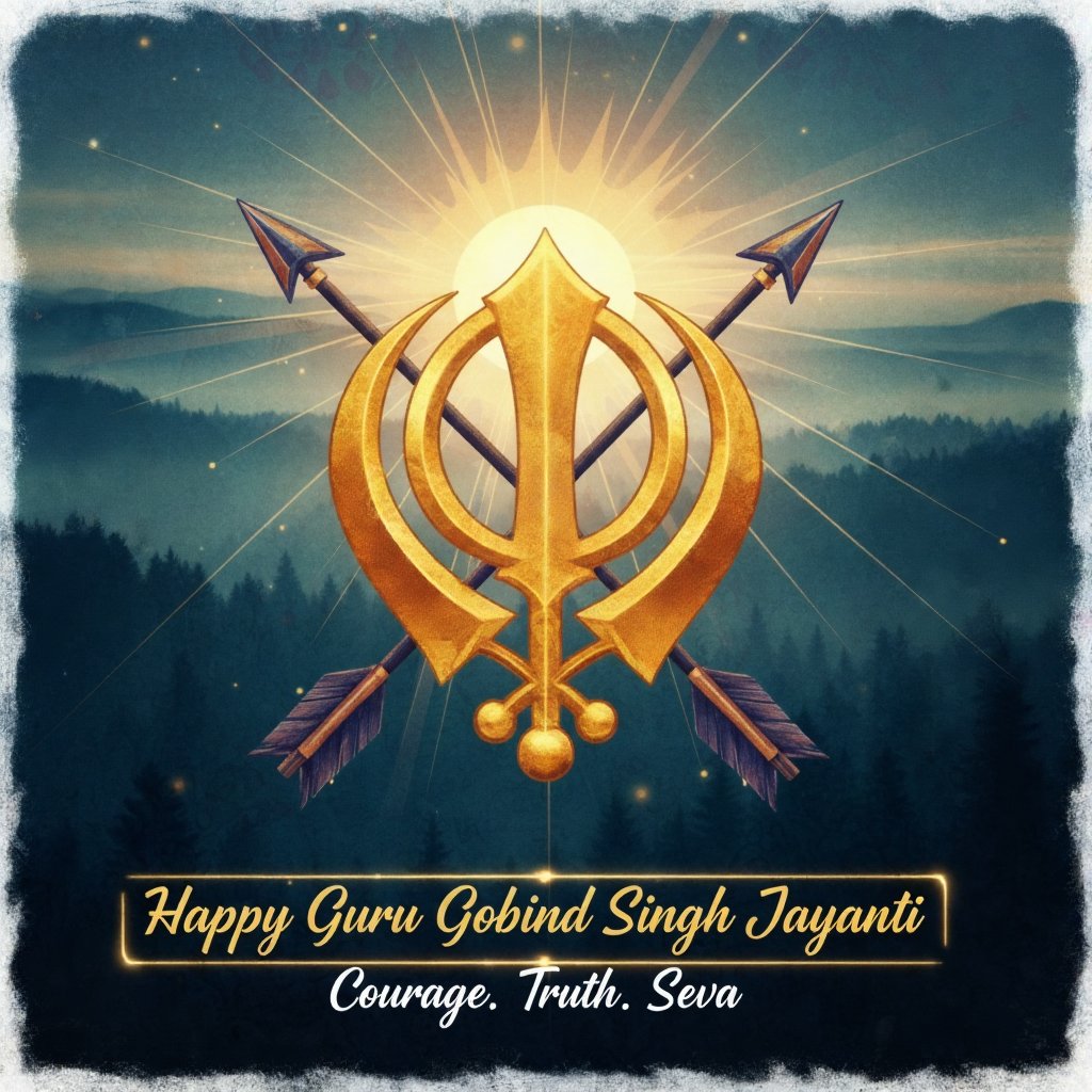 TribeAlsoTweets's tweet photo. Wishing a very Happy Guru Gobind Singh Jayanti to everyone! 🏹✨ May the teachings of the Tenth Guru—courage, righteousness, and selfless service—inspire us to stand firm in our truth and walk the path of 'Chardi Kala' always. 🙏☬

#GuruGobindSinghJayanti #ParkashPurab #Waheguru https://t.co/yrXXmHPi1y