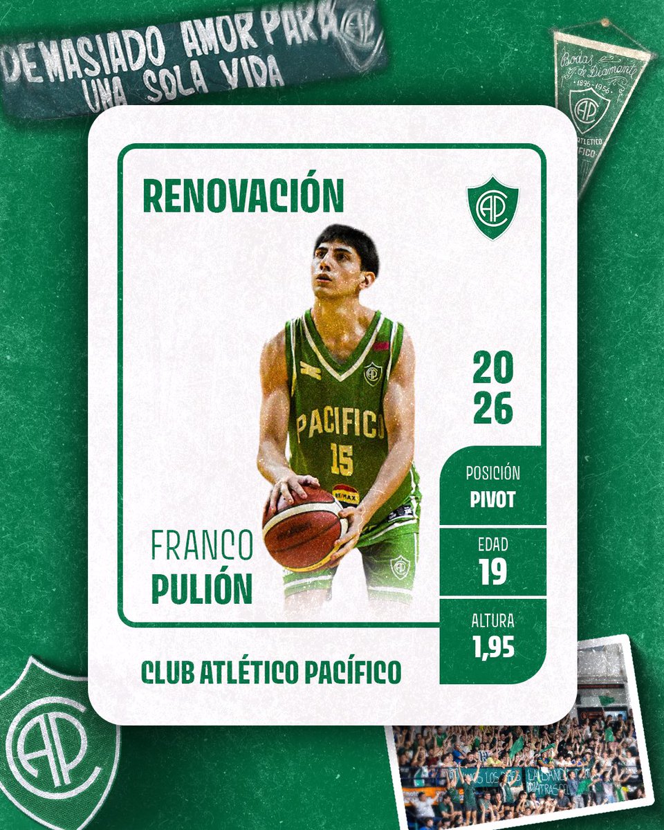#Primera || 👋¡A seguir creciendo, Chino!

Franco Pulión continuará en el plantel de primera división como ficha U21🏀

¡Vamos con todo!

💚🤍💚
