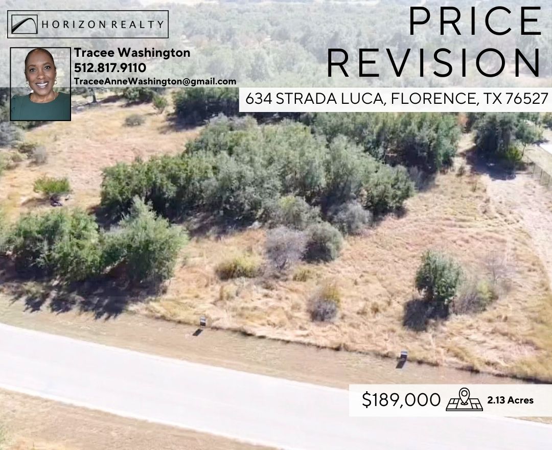 HorizonRealtyTX's tweet image. Horizon Agent, Tracee Washington just did a price revision on this premier 2.13 acre homesite nestled in The Vineyard at Florence—Texas’ first and only residential winery community. #JustListed #HorizonRealty #florencetx #texasrealestate #thevineyardatflorence #texaslandforsale