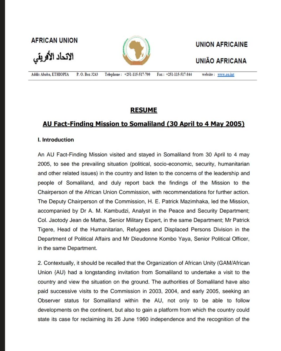 somaloe's tweet photo. @PhiloSomalia In 1964, when the OAU - precursor to today's African Union (AU) - proposed the idea of establishing the principle of inviolability of existing borders, guess who opposed it?  Somalia.   Today, Somalia is invoking same principle in its quest to block Somaliland's legitimate case https://t.co/yHXUVUMtef