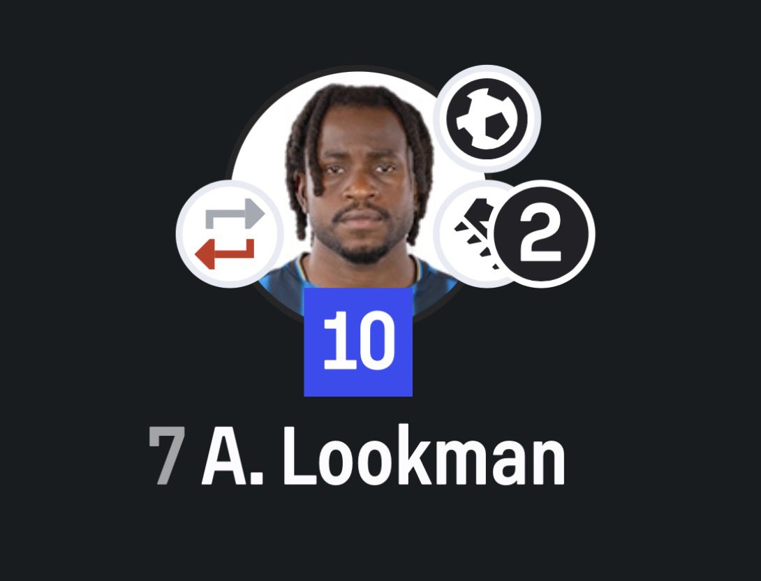 Forma giydiği son 2 maçta Ademola Lookman.