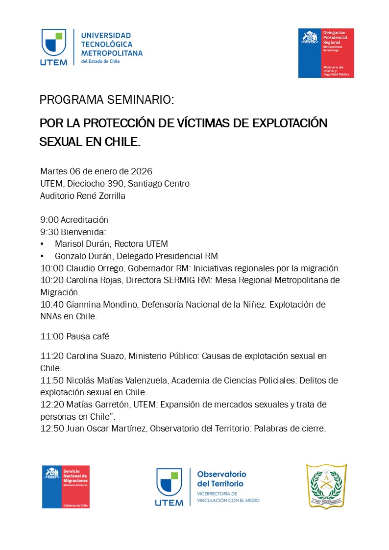 MatiasGarreton's tweet image. Mañana en la UTEM  haremos este seminario sobre un problema emergente, grave e invisibilizado.
Convocatoria abierta, inscripción al llegar, no se lo pierdan!