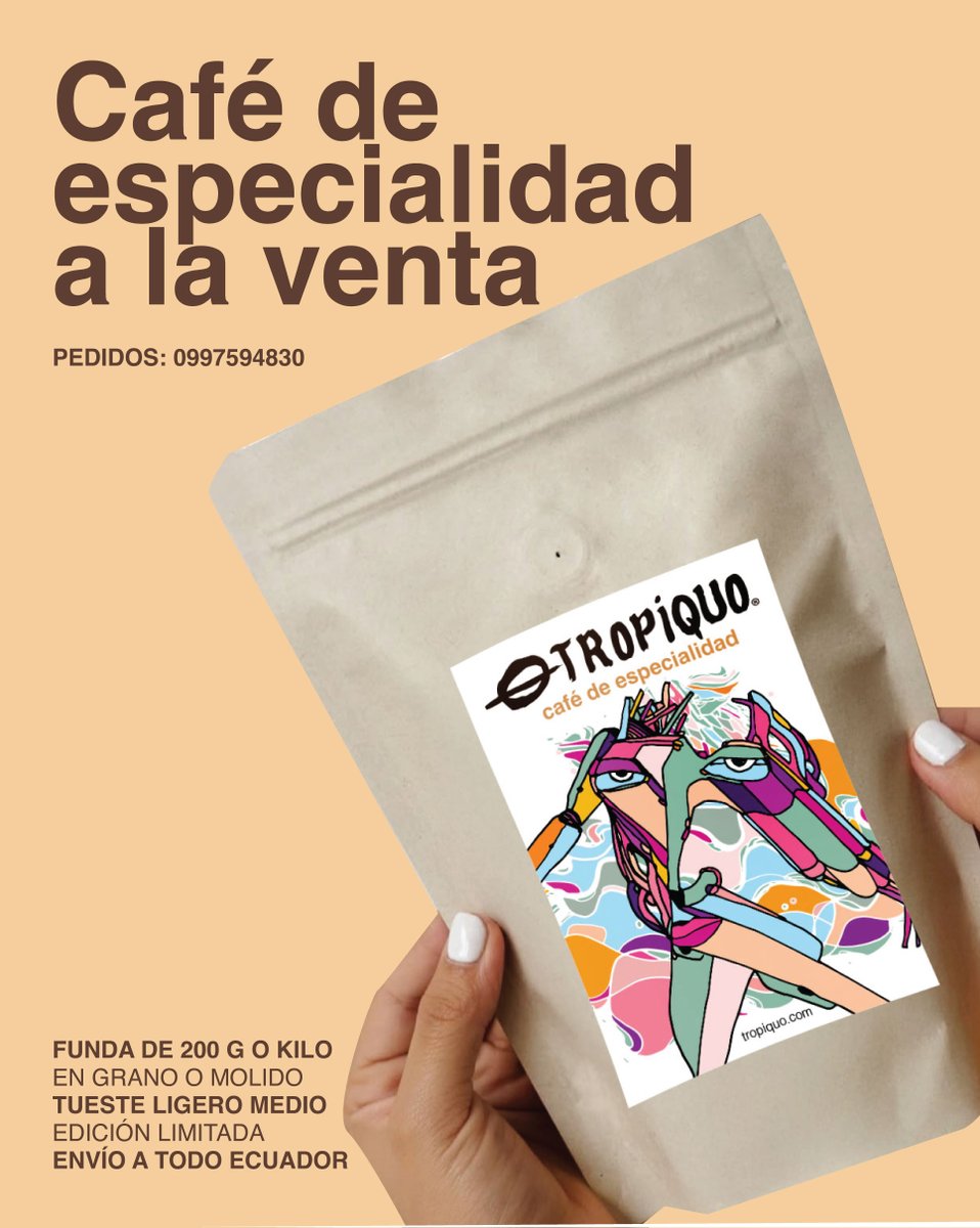 ☕ Café de especialidad, para disfrutar sin prisa
Edición limitada, tueste ligero–medio, disponible en grano o molido.
Aroma, origen y sabor en cada taza. Envíos a todo Ecuador.
📲 Pedidos: 0997594830