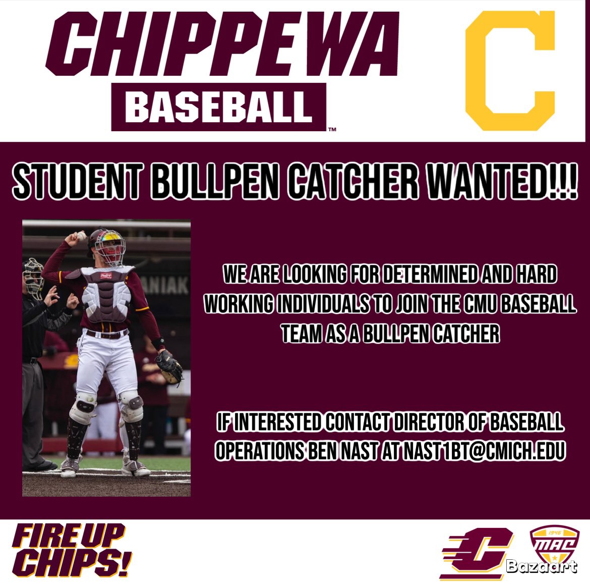 Chippewa Baseball Student Managers tweet media