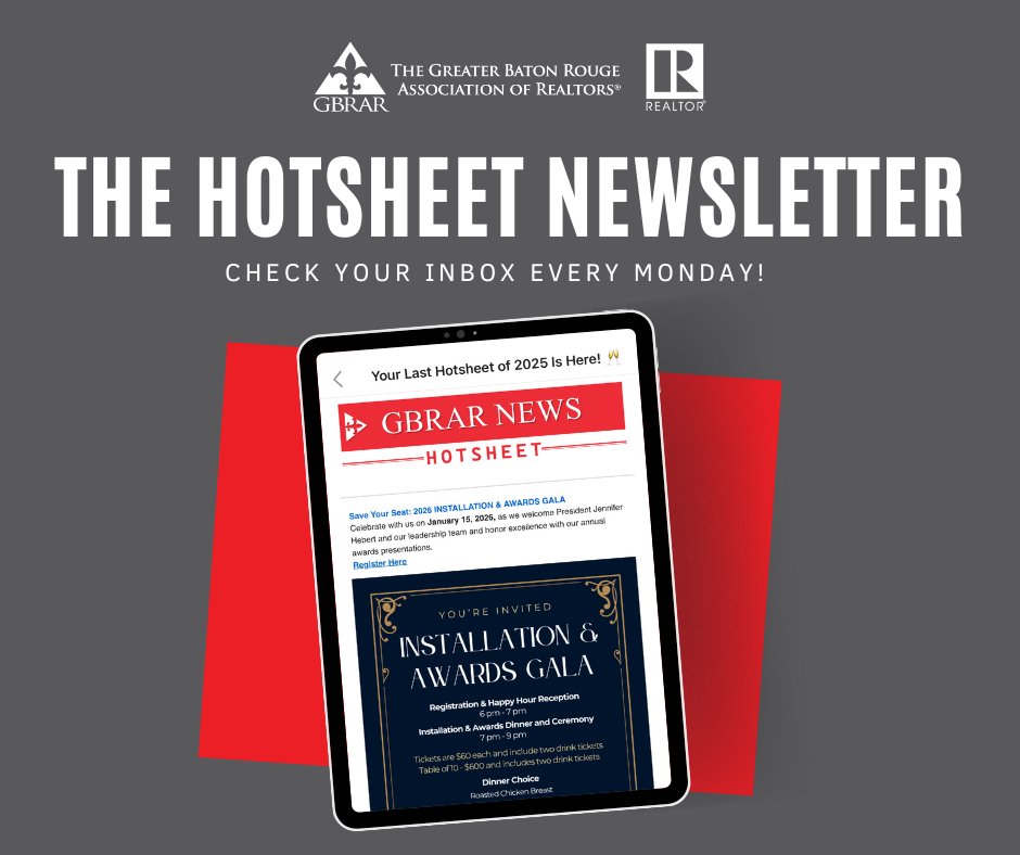 GBRREALTORS's tweet photo. Don’t miss important updates, upcoming events, and resources for all GBRAR members. Check your inbox every Monday for the latest Hotsheet! Thank you to Commerce Title, our Hotsheet sponsor for this month!
#GBRAR #TheHotsheet #CommerceTitle https://t.co/BJtbhwqG1p
