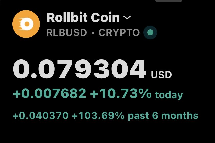 The <a href="/rollbit/">Rollbit</a> casino has operated flawlessly &amp; profitably for 5yr. <a href="/Razer_Rollbit/">Razer</a>’s commitment to regulatory &amp; legal compliance make $rlb a comfy hodl as the token has no sig emissions and onchain buy &amp; burn slowly eat away at supply🤝 

Looking forward to new games, licenses &amp;