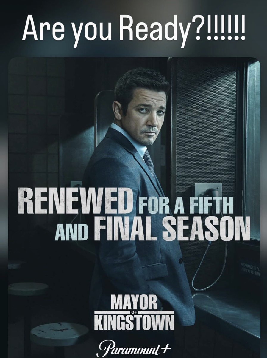 Thank you all the fans of <a href="/kingstown/">Mayor of Kingstown</a>    Were all so very excited to bring another season !!! Last one for paramount plus !