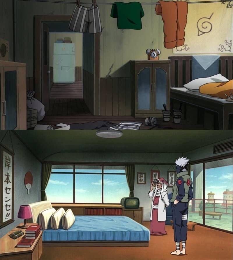 NarutoDaily_'s tweet image. Naruto &amp;amp; Sasuke’s Rooms