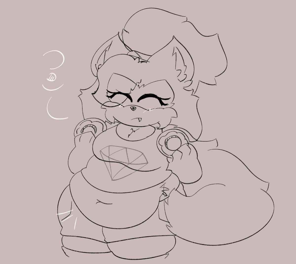 WolfCraft__'s tweet photo. Fatty Whisper 🐺🤎

#SonicTheHedgehog #WhisperTheWolf #fanart https://t.co/EauPCxaEHQ