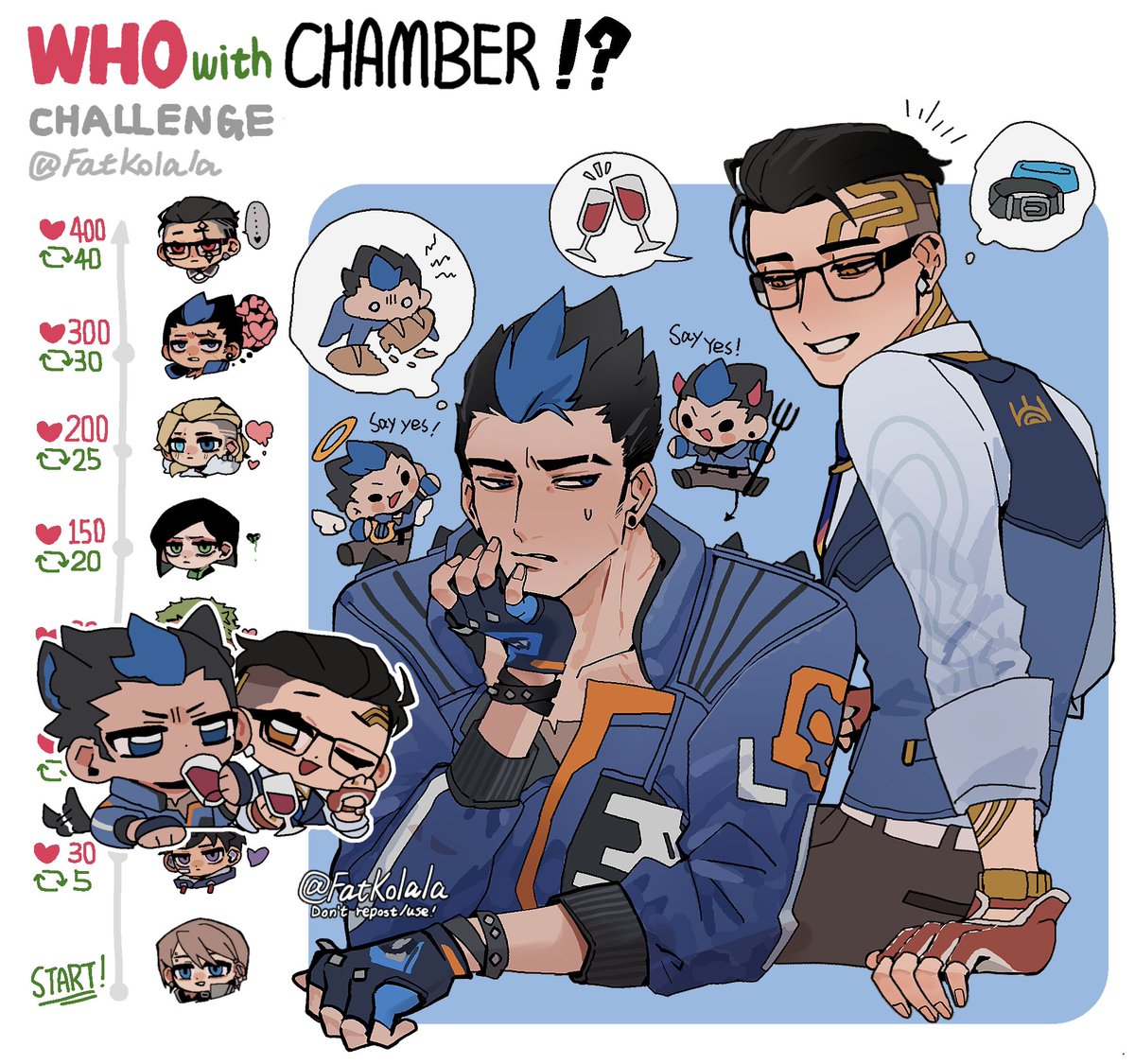 [All x Chamber challenge part.7 —— #yomber ]

狗包你們要好好的⋯⋯