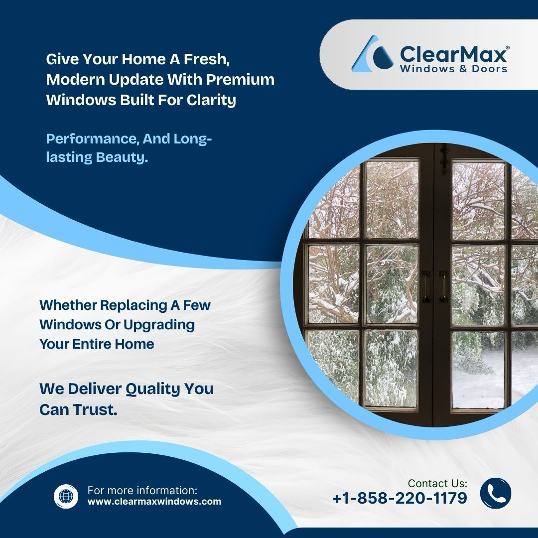 Upgrade your view with windows designed for style and durability. Explore your options at clearmaxwindows.com 

#ClearMaxWindows #HomeRenovation #ModernWindows #WindowInstallation #BeautifulInteriors #UpgradeYourHome #QualityWindows #RenovationReady