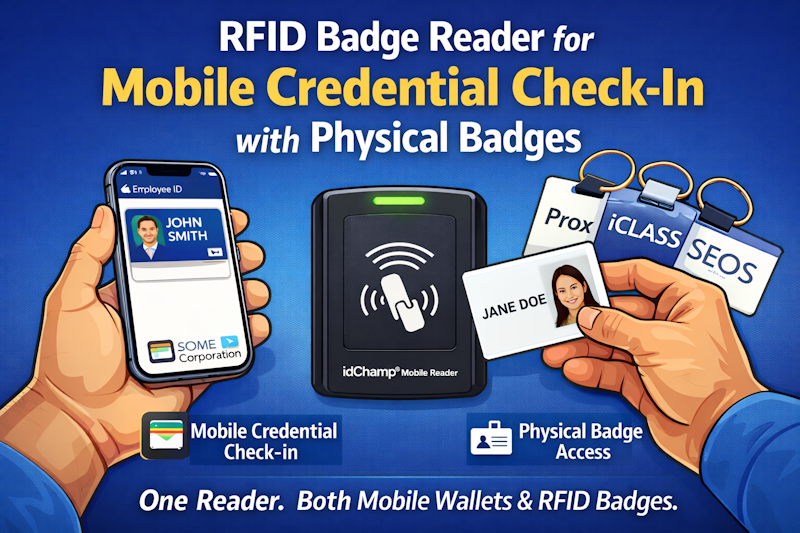 Serialio's tweet photo. Badge Reader for Mobile Credential Check-In &amp; Physical Badges
https://t.co/ZEuZlGvUXZ https://t.co/3u5dXNi22X