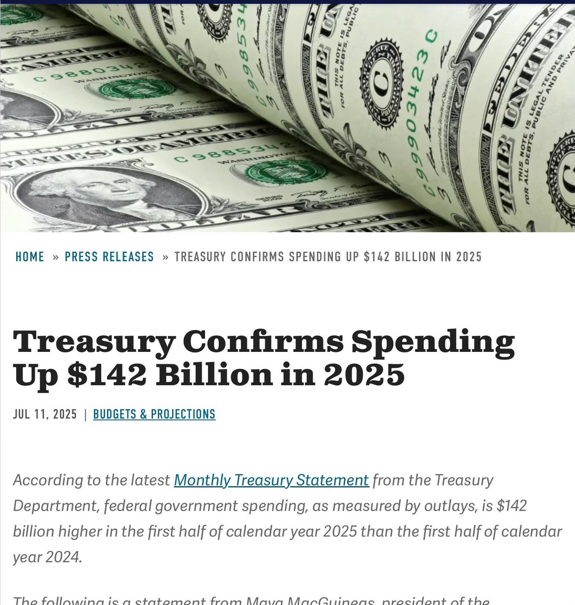 DerekCressman's tweet photo. @USDOL @DebraMMason1 And yet government spending still went up. Genius move spending more money with fewer employees. https://t.co/W5uVYTPPWV