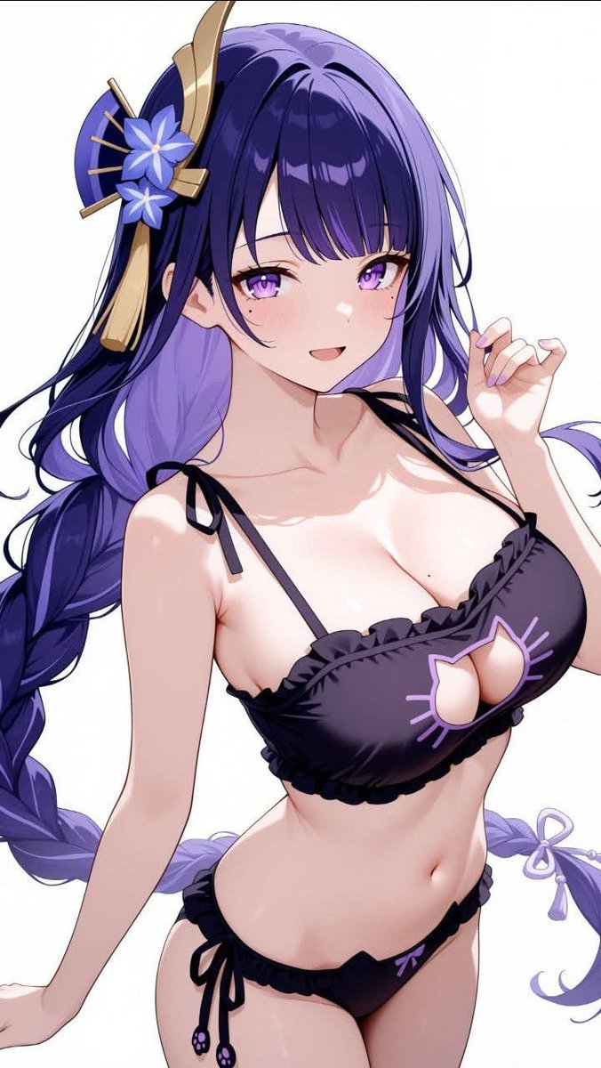 ⚡
Nya 
Jeje...me gusta el detalle de gatito 

#sexrol #RaidenShogun #GenshinImpact