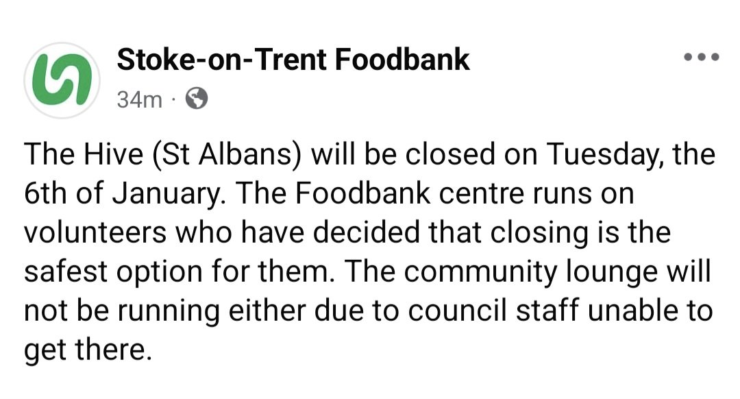 Stoke-on-Trent Foodbank tweet media