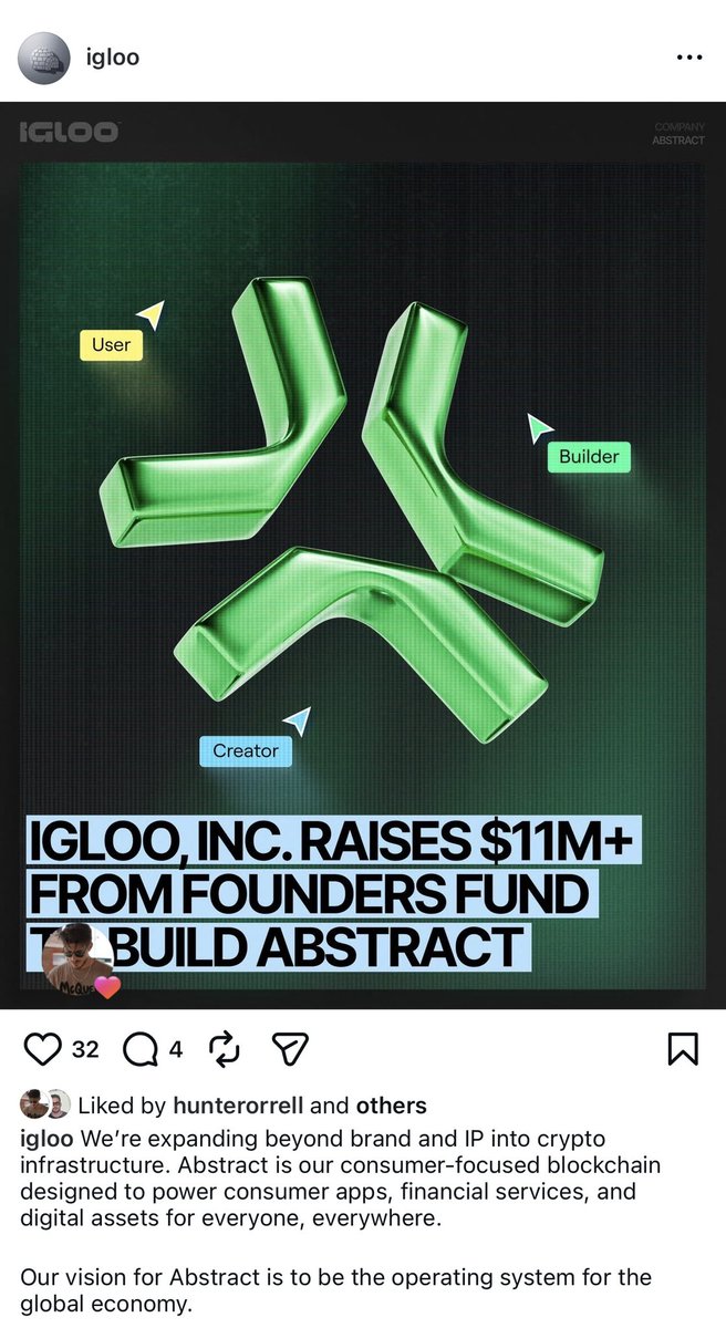 The official Igloo Instagram account just bull posted Abstract.

Are we about to see Phase 2 begin?