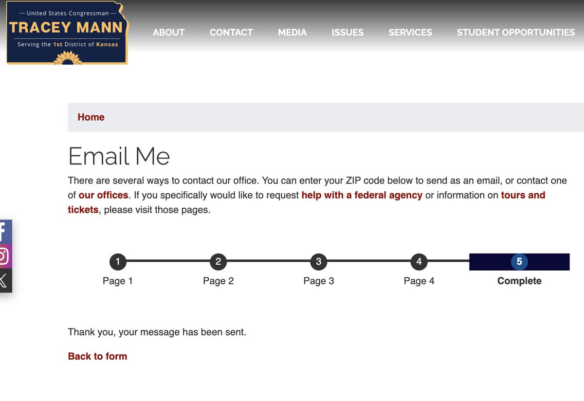 Day 5 of emailing my Congressman until he changes his mind about uncapping the House #projectnocap